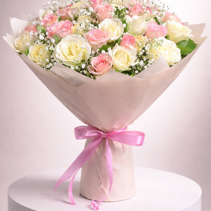Blush Imported Rose & Gypsophila Luxe