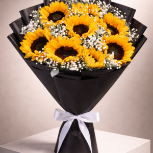 Premium Sunflower & Baby's Breath - Imported